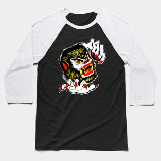 Retro wolfman Halloween art Baseball T-Shirt